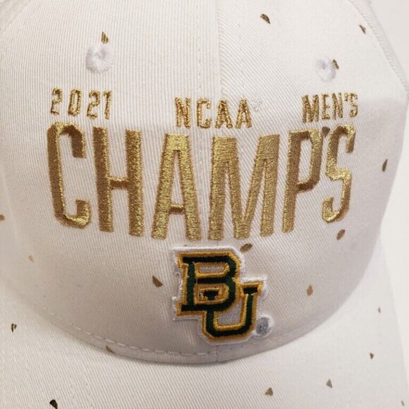 Nike NCAA 2021 Men's Final Four Basketball Champs Baylor Bears Snapback Hat Cap - Picture 4 of 8